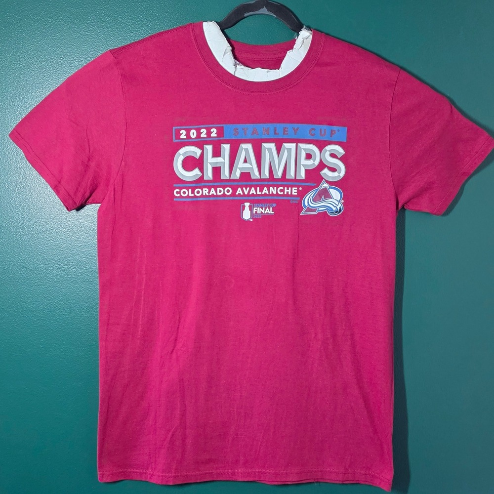 Fanatics Colorado Avalanche 2022 Stanley Cup Champions Shirt Mens Large Burgundy